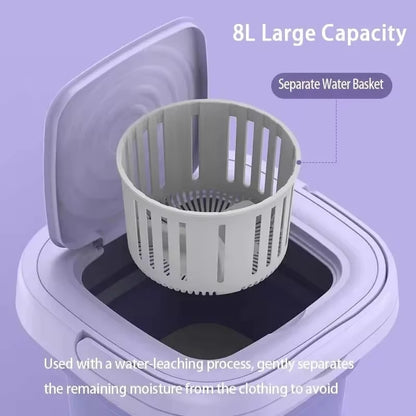 8L Portable Spin-Dry Laundry System