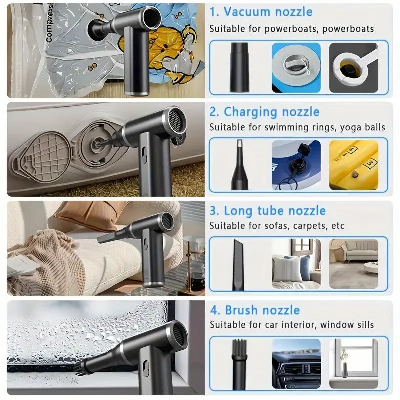 Precision 3-in-1 Air Duster Vacuum