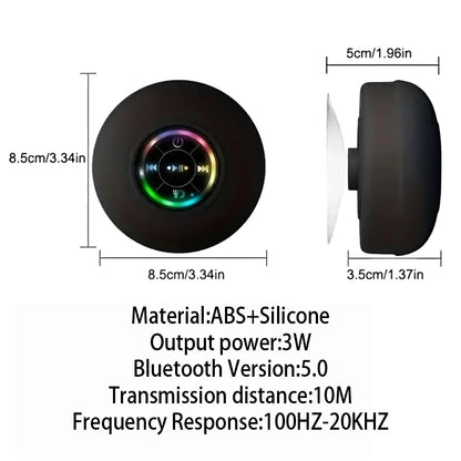 Aura LED Waterproof Shower Speaker
