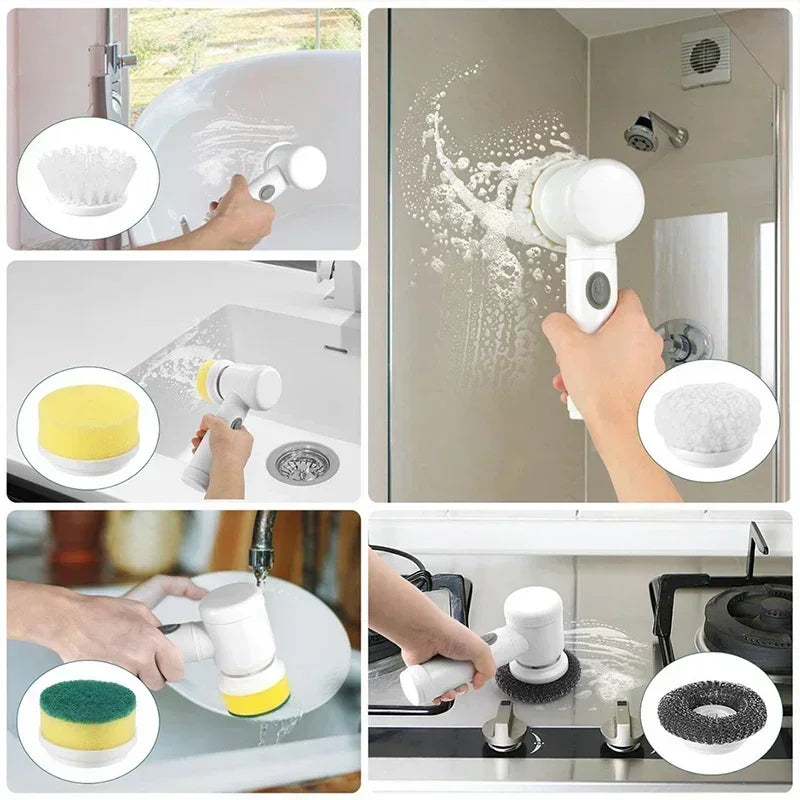 Effortless 5-in-1 Cordless Power Scrubber