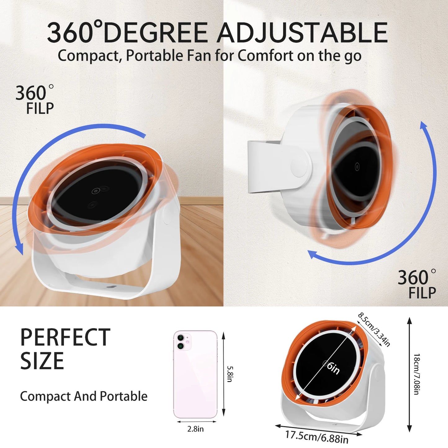 360 Precision Cordless Cooling Fan